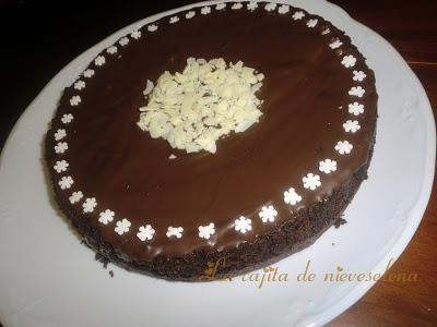 Tarta de chocolate estilo francés