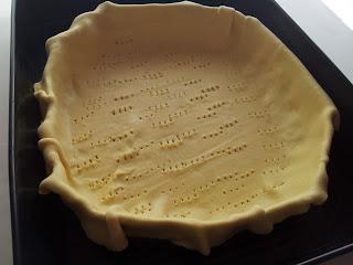 Quiche de espárragos trigueros y castañas