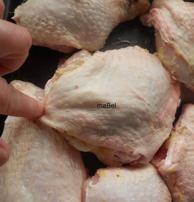 Pollo al limón y mostaza
