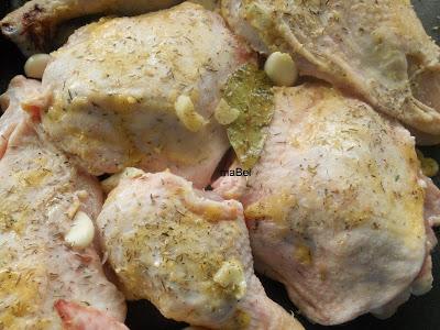 Pollo al limón y mostaza