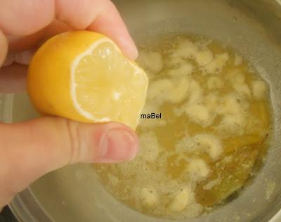 Pollo al limón y mostaza