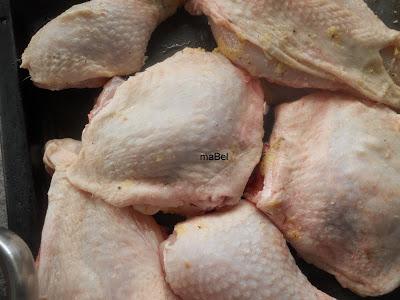 Pollo al limón y mostaza