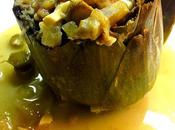 Alcachofas salsa rellenas carne