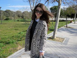 Black and white coat