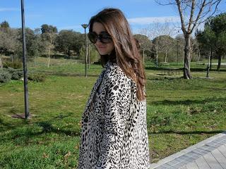Black and white coat