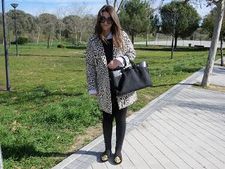 Black and white coat