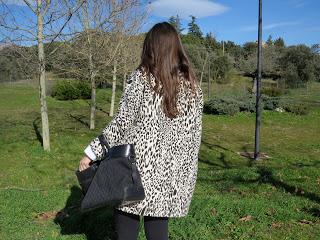 Black and white coat