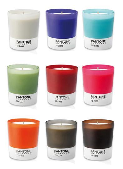 Velas aromáticas Pantone Velas aromáticas Pantone