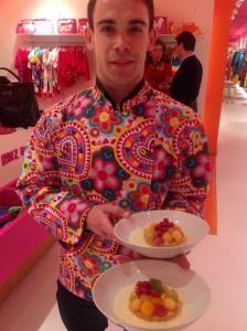 Postre Norema Salinas Gastrofestival con Agatha Ruiz de la Prada y Norema Salinas