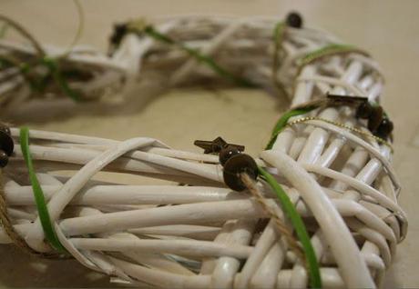 Adorno, de corazón, para la puerta