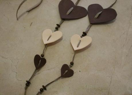 Adorno, de corazón, para la puerta