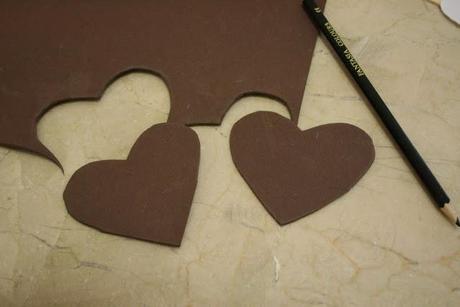 Adorno, de corazón, para la puerta