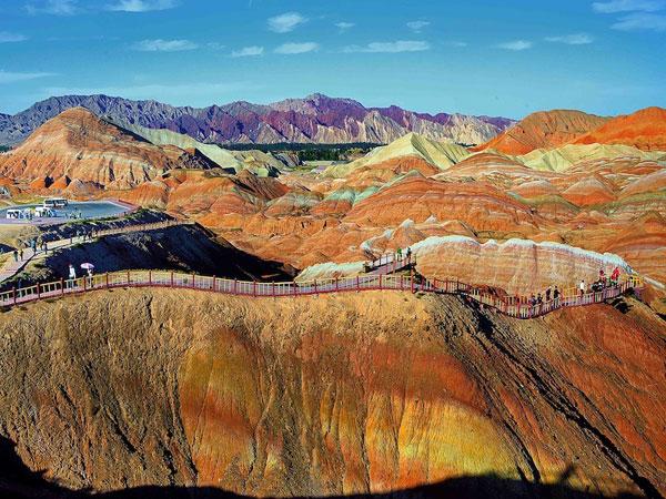 China, montañas multicolor