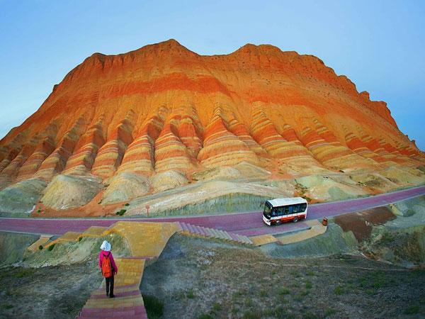 montañas de colores, China
