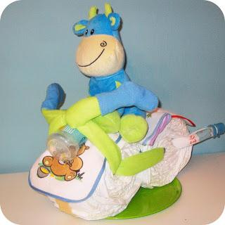 Como hacer una moto de pañales