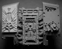 Iconografía a mano en un dreadnought de los Ángeles Oscuros