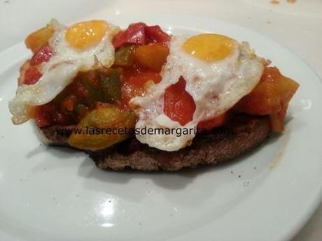 pisto con huevo 1 Semana del 21 al 27 de Enero