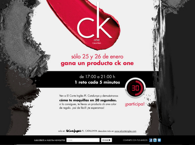 Conseguido el Reto CK One Maquillate en 30