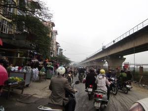 Esta mañana yendo a la oficina. Primer día de voluntariado.