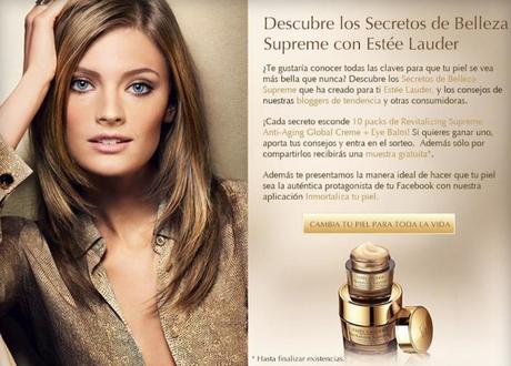 Mis secretos de belleza Supreme Estée Lauder...Comparte los tuyos ¡Y gana!