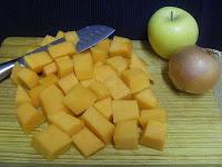 Crema de calabaza con reducción de Módena // Conejo con chocolate