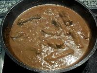 Crema de calabaza con reducción de Módena // Conejo con chocolate