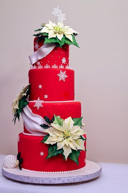 Bodas en Invierno tarta navidad