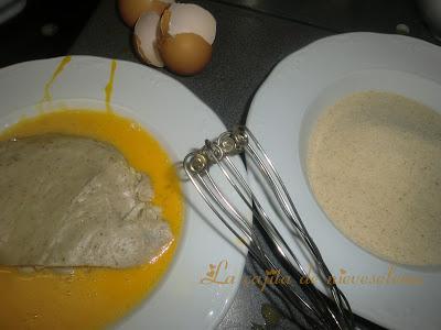 Cinta de lomo a la bechamel de champiñones