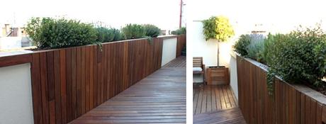 imagen final obra Diseño moderno de jardín en ático