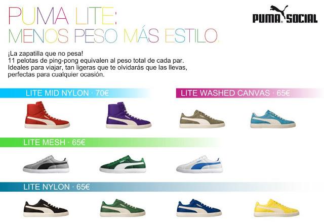 PUMA LITE: Menos peso, más estilo.