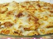 Receta Raviolis bechamel gratinados