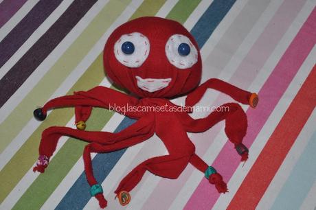 DIY: un pulpo de tela DIY pulpo tela 11