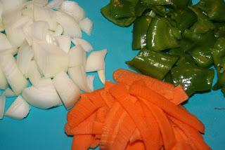 Wok de pollo con salsa de soja