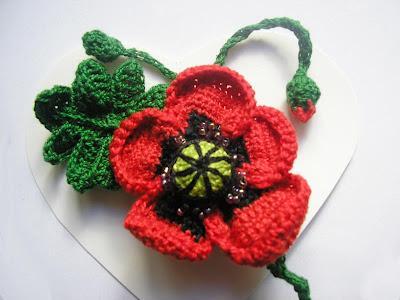 AMAPOLA A GANCHILLO AMAPOLA A GANCHILLO