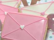 Cartas amor galleta para valentin. love letters cookies