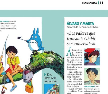 Generación GHIBLI en el diario La Voz de Galicia Generación GHIBLI en el diario La Voz de Galicia