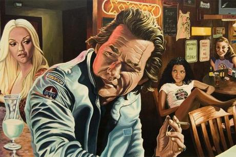 Pintura cinéfila de Justin Reed