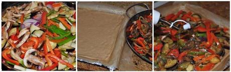 Coca de verduras con masa integral de espelta