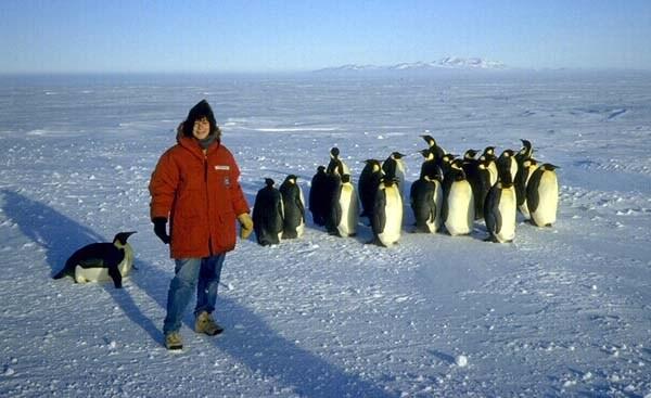 Susan Solomon en unos de sus viajes a la Antártida