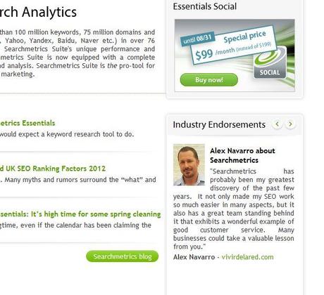searchmetrics testimonio