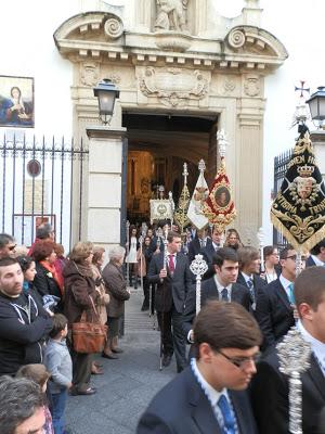 El Grupo Joven en la procesión del Niño Jesús de Praga de la Colegial del Santo Ángel.