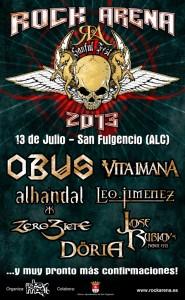 PRIMERAS CONFIRMACIONES DEL ROCK ARENA 2013