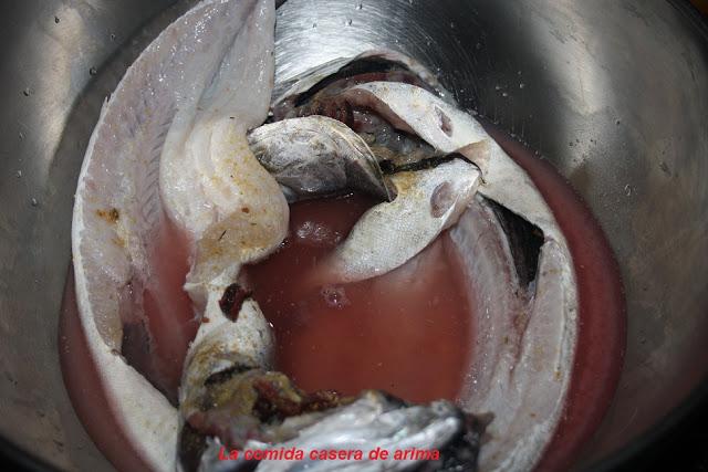 Pescadilla marinada.