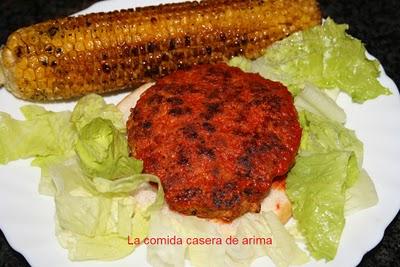 Hamburguesa al achiote