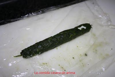 Fingers de espinacas y queso
