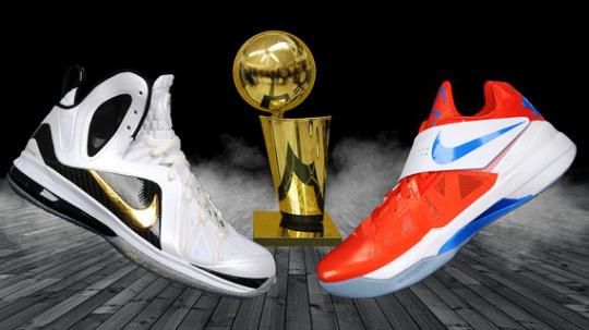 NBA Finals Nike LeBron IX Elite&KD IV Shoes