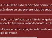 Denunciar páginas maliciosas