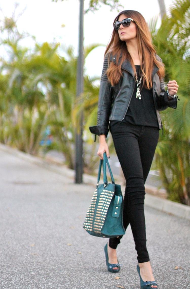 Fashion blog blog de moda marilyn's closet blogger black leather studded