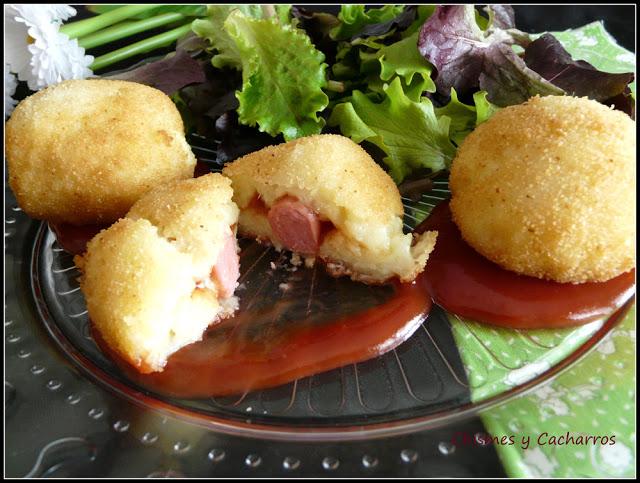 Bombas de Patata Hot Dog