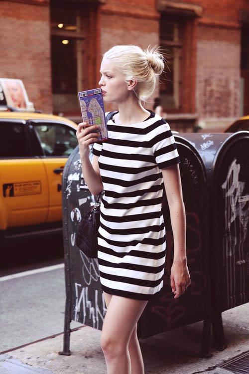 rayas blanco negro streetstyle